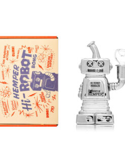 Alternative view of Robot 15 cm Crystal Bong