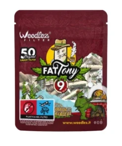 WEEDLEZ - FILTRI AI CARBONI ATTIVI | FAT TONY Ø 9mm - 50pz.